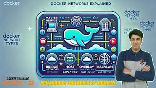 Session - 22 | Master Docker Networking | Docker Network Types | Change Container IP Address