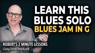 Intermediate Blues Guitar Solo Lesson - Robert's 2 Minute Lessons (29)