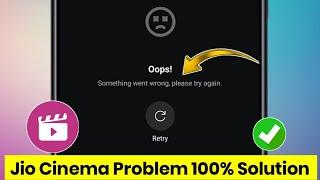 something went wrong jio cinema app | how to fix jio cinema open problem
