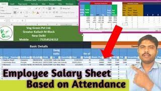 Employee details sheet | payroll in excel | Excel me sheet kaise banaye