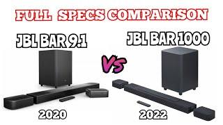 JBL Bar 1000 vs. JBL Bar 9.1 Dolby Atmos Soundbar | Full Specs Comparison!#dolbyatmossoundbar