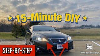 HOW TO Change High-Beam Bulbs for Lexus IS 250, 350, and IS F (2006-2013)