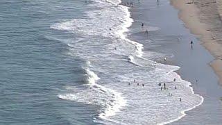 Deadly rip currents can be seen from aerial view