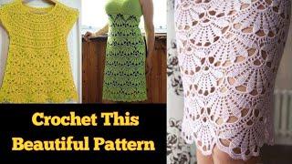 This is a very ️ beautiful crochet pattern for baby dress skirt design