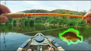 Fly Fishing for Bluegill with Fiberglass 2 Weight Fly Rod!