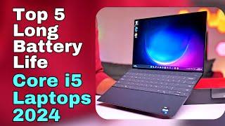 Top 5 : Intel Core i5(14th Gen) Powered Long Battery Life Laptops 2024 