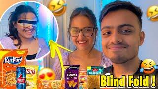 BLINDFOLD SNACKS CHALLENGE| @ItsKunal Vlog