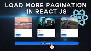 load More Pagination in React js | load more pagination using react Hooks | React Js Project