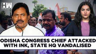 Odisha Congress Chief Sarat Pattanayak Attacked With Ink, State Headquarters Vandalised