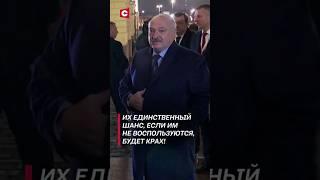 Лукашенко про Украину: Их единственный шанс, если им не воспользуются, будет крах! #shorts
