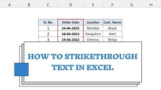 How to Strikethrough in Excel: Learn to Cross Out Text Quickly