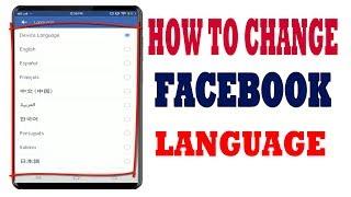 How to Change Facebook App Device Language in Android | iPhone