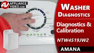 Amana Washer  - Diagnostic Testing, Fault Codes, Calibration & Troubleshooting by Factory Technician