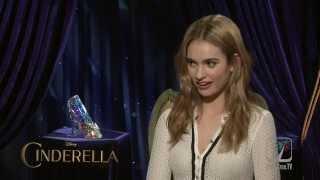 CINDERELLA Lily James talks about not fitting the glass slipper