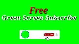Green Screen Tombol Subscribe Button No Copyright