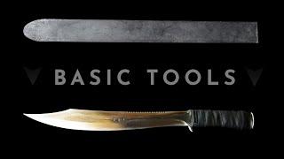 Making a survival knife with basic tools