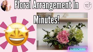 DIY Floral Magic: Create a Stunning Pink, White, and Green Arrangement Fast! #floralarrangement