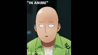 Saitama in anime vs Mangá