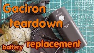 Gaciron v9d 1600 teardown. Battery repack