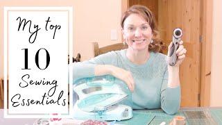 10 SEWING ESSENTIALS YOU CAN'T LIVE WITHOUT | Sewing Supplies you need | ESSENTIAL SEWING TOOLS