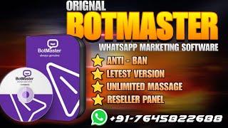 Botmaster whatsapp Software 2024 Edition orignal - reseller license generator panel use tutorial