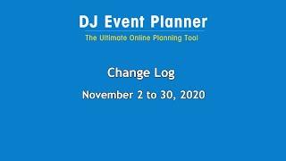 DJEP Change Log for November 2nd through 30th, 2020