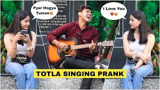 Totla Prank & Singing Heer Ranjha- Rito Riba Song In Public | Shocking Girl Reactions | Jhopdi K