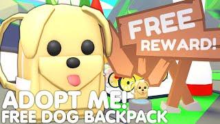 HOW TO GET FREE NEW DOG BACKPACK IN ADOPT ME!CLAIM FREE SECRET ITEMS!  ROBLOX