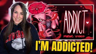 I'M ADDICTED!! | FIRST TIME REACTION  ADDICT (Music Video) - HAZBIN HOTEL