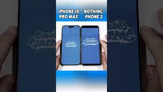 iPhone 15 Pro Max vs Nothing Phone 2: The Most INSANE Speed Test Ever! #shorts#viralvideo