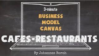 3 Minute Business Model Canvas for Cafes or Restaurants