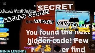 Secret Code & Secret Crystal in Ninja Legends ROBLOX