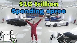 $16 TRILLION Spending Spree In GTA 5 Online…