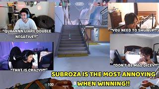 Subroza, s0m, shanks and dicey are the funniest when queued together