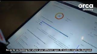 Michael Okwali gives a demo on Orca’s AI Security