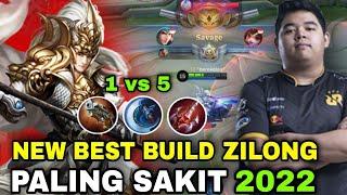 SAVAGE !!BUILD ZILONG PALING SAKIT 2022 SEASON 23 - ITEM ZILONG PALING SAKIT MOBILE LEGENDS