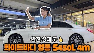 시운전 강추! S450L 4m 화이트바디가 벤츠 맛집 스타카에 왔어요!