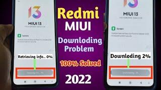 Redmi Mobile retrieving info update problem | miui 13 retrieving info problem in Redmi Mobile
