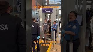 Kid pees his pants in security   on the way to dudeperfect Cruise! #shorts #viral #short #funny