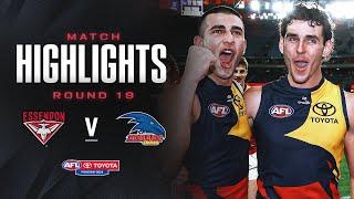 Essendon v Adelaide Highlights | Round 19, 2024 | AFL