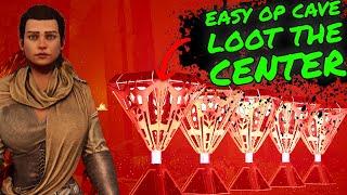 EASIEST OP CAVE LOOT on The CENTER In Ark Survival Ascended!! How To Run Puzzle Jump Cave!!!