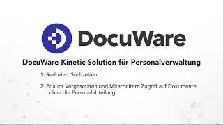 DocuWare Kinetic Solution für Personalmanagement - Functional Explainer