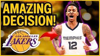 LAKERS FANS CELEBRATE ARRIVAL! JA MORANT ON THE LAKERS? LATEST NEWS FROM THE LAKERS! LAKERS NEWS