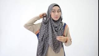 TUTORIAL DAPHNE PRINTED SHAWL by IMAAN BOUTIQUE