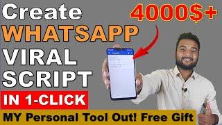 How to Create Any WhatsApp Viral Script in 1 Click | Earn $4000+ from Adsense or Without Adsense