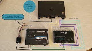 How to Make connections for Bass Restoration + Equalizer + Amplifier to Factory Stereo | Car Audio |