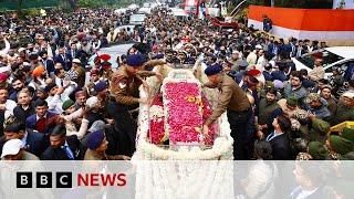 India mourns ex-PM Manmohan Singh with full state funeral | BBC News