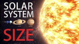 Solar system universe size comparison ""Size of planets comparison to earth big solar system"