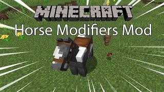 Minecraft Mod พรีวิว - Mod แต่งม้า | Horse Modifiers Mod [1.14.4]