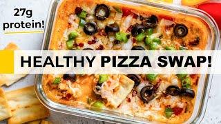 COTTAGE CHEESE PIZZA BOWL | healthy, high-protein comfort food